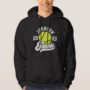 Personalisiert NAME Tennis Racket Ball Court Hoodie