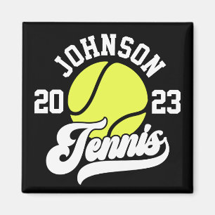 Personalisiert NAME Tennis Racket Ball Court Magnet