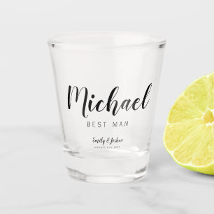 Personalisiert Name TRAUZEUGE Shotglas Schnapsglas