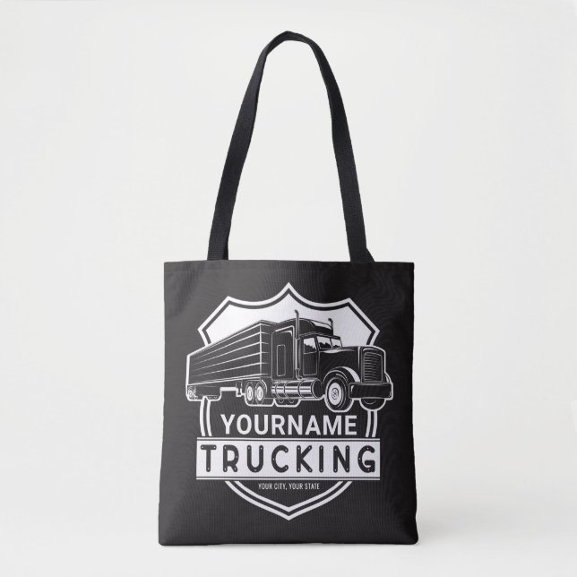 Personalisiert NAME Trucking Big Rig Semi Trucker (Vorderseite)