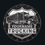 Personalisiert NAME Trucking Big Rig Semi Trucker Dartscheibe<br><div class="desc">Personalisiert NAME Trucker Big Rig Semi Truck Trucking Company Design - Mit Ihrem Namen und individuellem Text!</div>