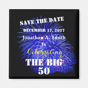 Personalisiert Name und Datum - Magnet