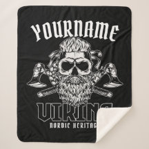 Personalisiert NAME Viking Nordic Warrior Heritage