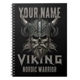 Personalisiert NAME Viking Warrior Heritage Notizblock