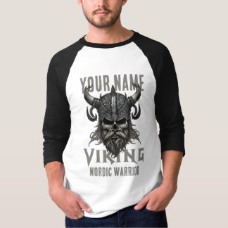 Personalisiert NAME Viking Warrior Heritage T - Sh T-Shirt