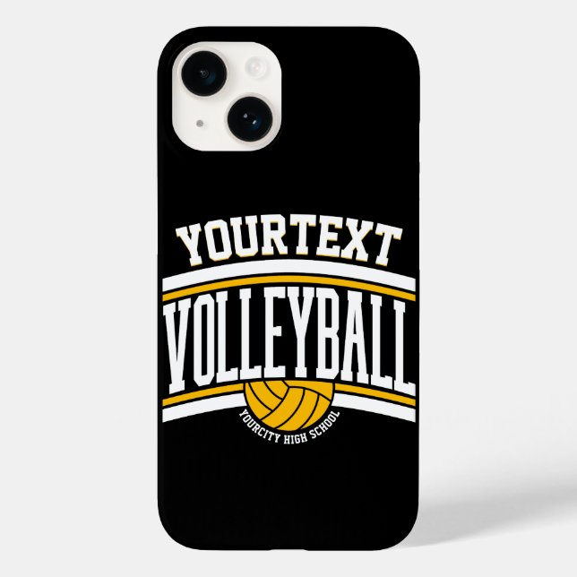 Personalisiert NAME Volleyball-Mannschaft Case-Mate iPhone Hülle (Rückseite)