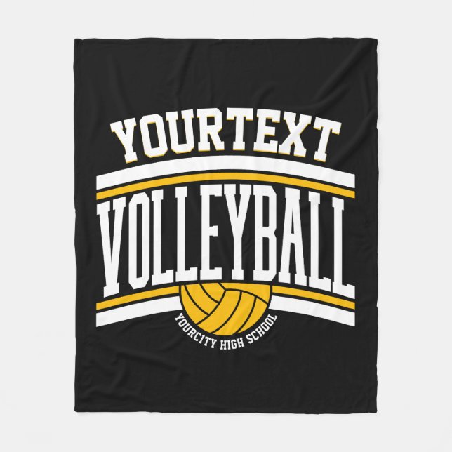 Personalisiert NAME Volleyball-Mannschaft Fleecedecke (Vorderseite)