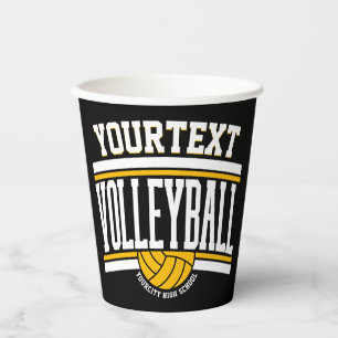 Personalisiert NAME Volleyball-Mannschaft Pappbecher