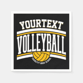 Personalisiert NAME Volleyball-Mannschaft Serviette