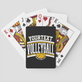 Personalisiert NAME Volleyball-Mannschaft Spielkarten