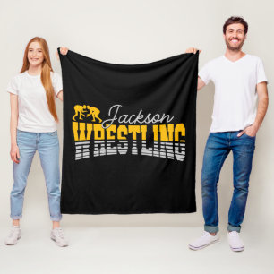 Personalisiert NAME Wrestling School Team Wrestler Fleecedecke