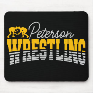 Personalisiert NAME Wrestling School Team Wrestler Mousepad