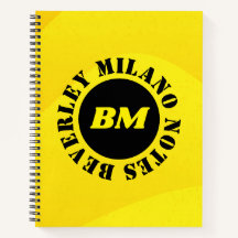 Personalisiert Name Yellow Notebook