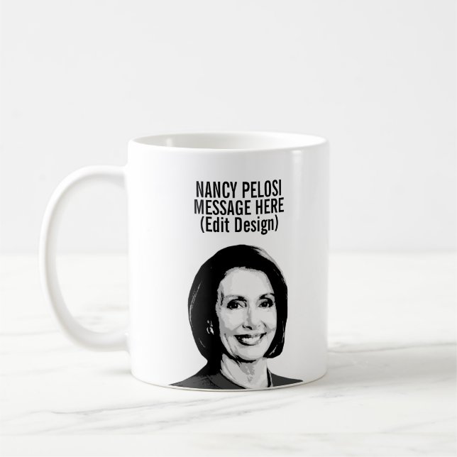 Personalisiert Nancy Pelosi Kaffeetasse (Links)