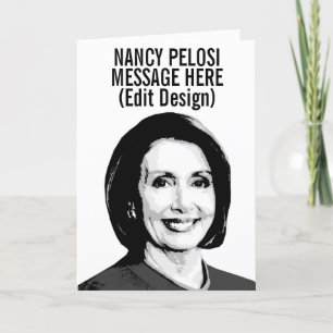 Personalisiert Nancy Pelosi Karte