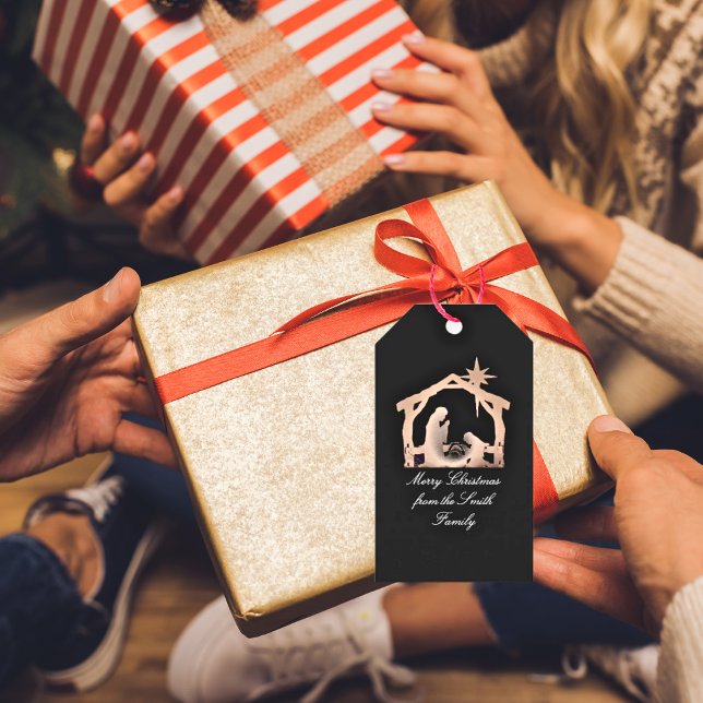 Personalisiert Nativstar Weihnachtsaufkleber Geschenkanhänger (Von Creator hochgeladen)