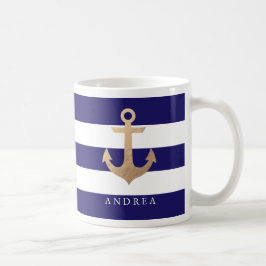 Personalisiert | Nautischer Anker Tasse