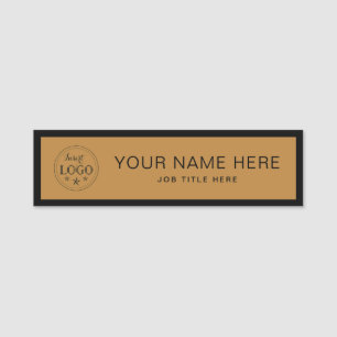 Personalisiert Navy Blue 3,5" X 1" Rechteck Name T Namensschild