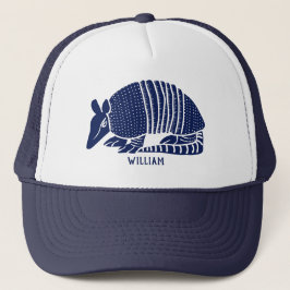 Personalisiert Navy Blue Armadillo Truckerkappe