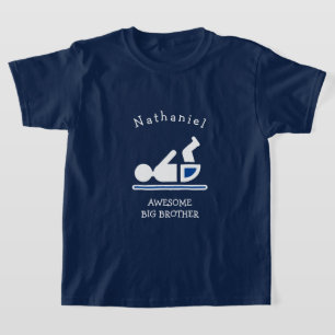 Personalisiert Navy Blue PHANTASTISCH BIG BROTHER T-Shirt