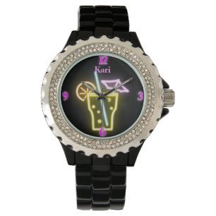 Personalisiert Neon Watch Armbanduhr