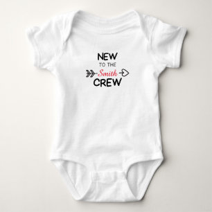 Personalisiert Neu im Team ,Bodysuit Neu im Team, Baby Strampler