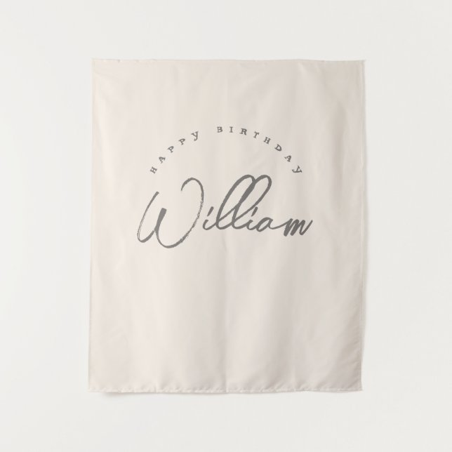 Personalisiert neutrale Bannerboys Wandteppich (Vorderseite)