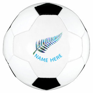 PERSONALISIERT NEUZEALAND FERN PAUA FUßBALL