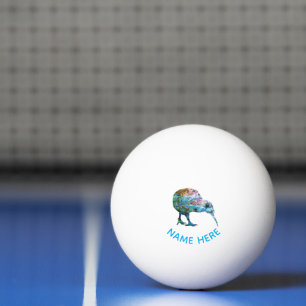 PERSONALISIERT NEUZEALAND KIWI PAUA PONG BALL TISCHTENNISBALL