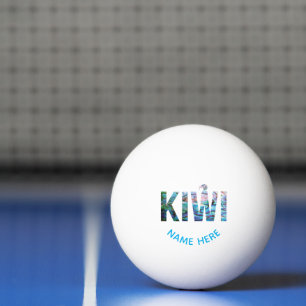 PERSONALISIERT NEUZEALAND KIWI PAUA PONG BALL TISCHTENNISBALL
