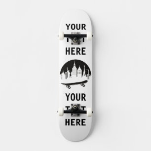 Personalisiert - New York mit einem winzigen Skate Skateboard