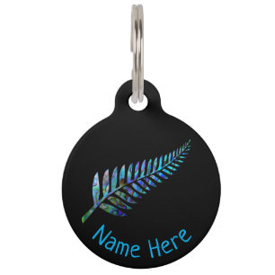 PERSONALISIERT NEW ZEALAND FERN PAUA PET TAG HAUSTIERMARKE