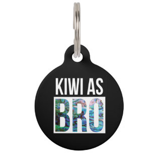 PERSONALISIERT NEW ZEALAND KIWI ALS BRO PET TAG HAUSTIERMARKE