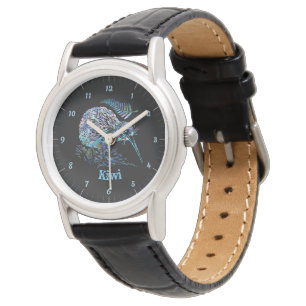 PERSONALISIERT NEW ZEALAND KIWI FERN WATCH ARMBANDUHR