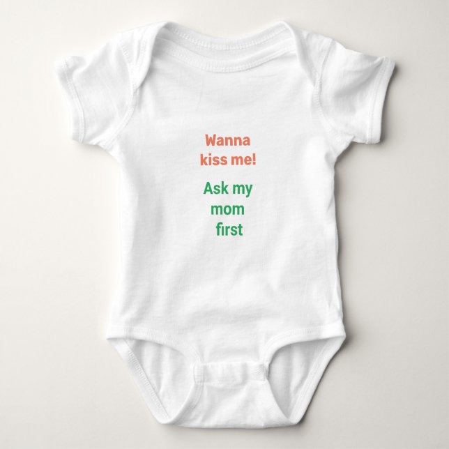 Personalisiert Niedlich Funny Baby Strampler (Vorderseite)