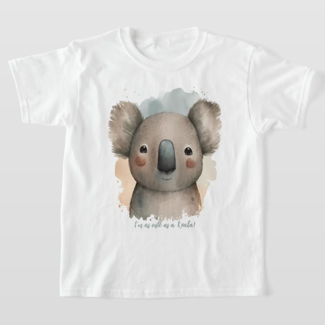 Personalisiert niedlich Koala T-Shirt (Ablage )