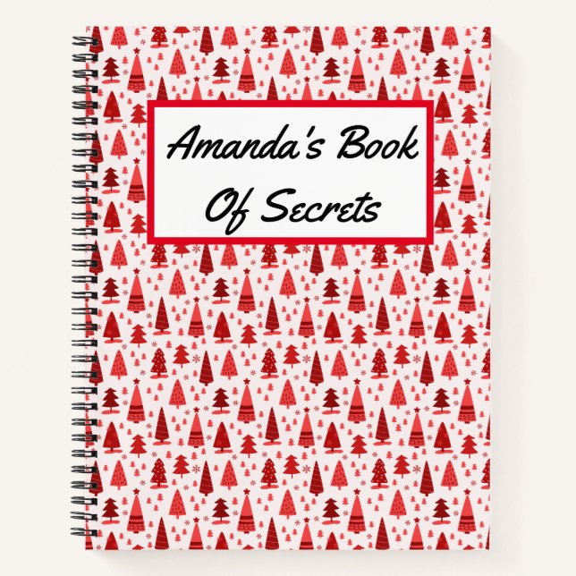 Personalisiert Niedlich Moderner Minimalistischer  Notizbuch (Vorderseite)