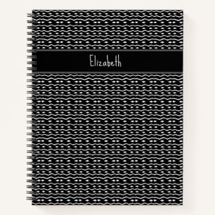 Personalisiert, Niedlich und elegant Zebra-Muster Notizbuch
