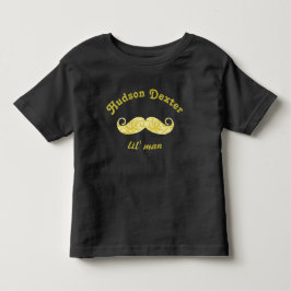 Personalisiert Niedliche Chartreuse Mustache Kleinkind T-shirt