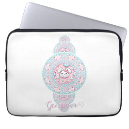 Personalisiert Niedliche Kawaii Bunny Ornamental M Laptopschutzhülle