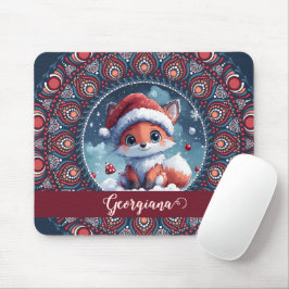 Personalisiert Niedliche Weihnachten Kawaii Fox Do Mousepad