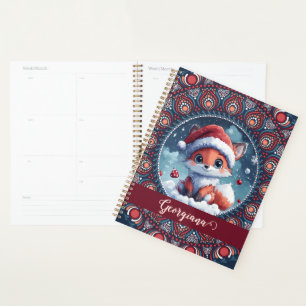 Personalisiert Niedliche Weihnachten Kawaii Fox Do Planer