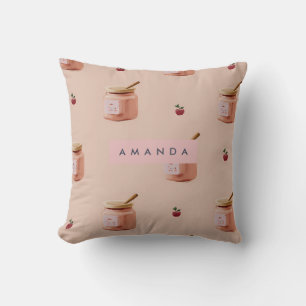 Personalisiert Niedlicher Jam Jar Pattern Kissen