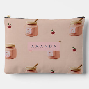 Personalisiert Niedlicher Jam Jar Pattern Zubehörtasche