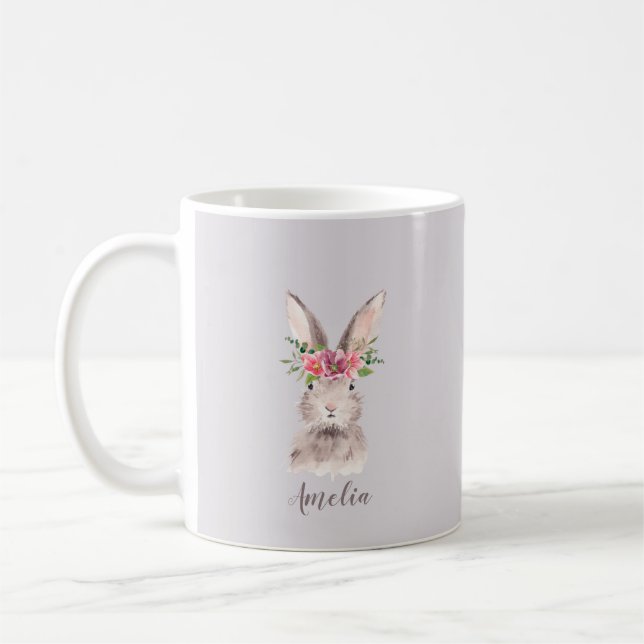 Personalisiert Niedliches Bunny Kaffeetasse (Links)