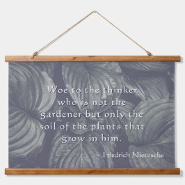 Personalisiert Nietzsche Hosta Blätter Wandteppich Mit Holzrahmen