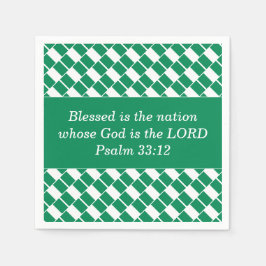 Personalisiert NIGERIA FLAG Christlich Serviette