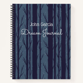 Personalisiert Night Woods Dream Journal Notizbuch