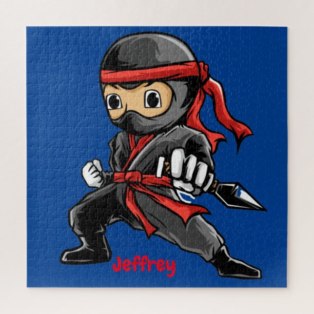 Personalisiert Ninja Puzzle (Vertikal)