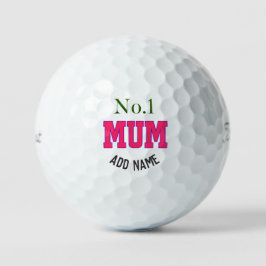 Personalisiert No. 1 Mum Titleist Pro V1 Golfbälle